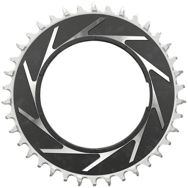SRAM XX SL Eagle T-Type Thread Mount Chainring - 38t 12-Speed Thread Mount For XX SL PM Spider 3mm Offset Aluminum BLK/Silver