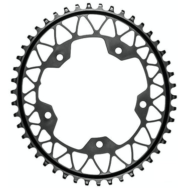 absoluteBLACK 5x110BCD Gravel 1X Oval Chainring 44T - Black