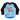 Kids Ride Shotgun Windproof Kids MTB Jersey Dino YXS Black & Blue