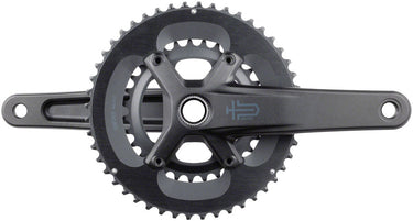 microSHIFT Sword 2x Crankset - 175mm 10-Speed 48/31t 110 Asym BCD 24mm Spindle BLK