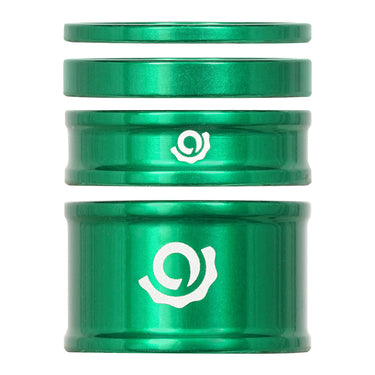 Industry Nine iRiX Headset Spacer Kit 1-1/8'' Height: 2.5mm/5mm/10mm/20mm Aluminum Green