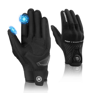 ROCKBROS Full Finger Cycling Gloves Touchscreen Breathable Flexible Padded - Gio's Outdoors -ROCKBROSUSA