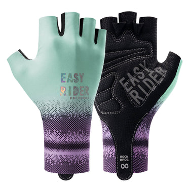 ROCKBROS Half-Finger Women Cycling Gloves Summer Gradient - Gio's Outdoors -ROCKBROSUSA