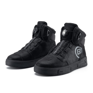 ROCKBROS Motorcycle Shoes, Anti-Slip, Breathable Leather Riding Boots for Men - Gio's Outdoors -ROCKBROSUSA