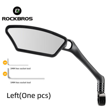 ROCKBROS HD Blast-Resistant Bike Mirror - Adjustable & Retractable - Gio's Outdoors -ROCKBROSUSA