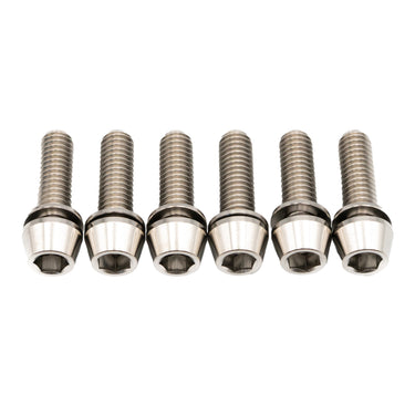 Better Bolts Deity Copperhead Ti Stem Bolt Kit Silver 6/Count