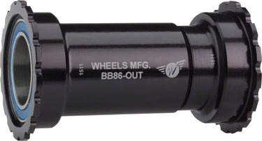 Wheels Manufacturing BB86/92 Shimano Bottom Bracket ABEC-3 Bearings BLK Cups - Threaded