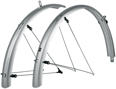 SKS B55 Bluemels Full Coverage Fender Set - 55mm 700 x 38-47 Silver