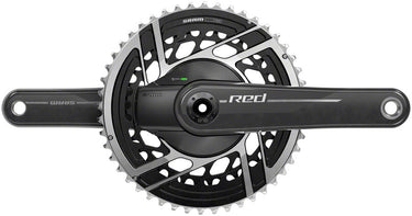 SRAM RED AXS Power Meter Crankset - 172.5mm 2x 12-Speed 50/37t 8-Bolt Direct Mount DUB Spindle Interface Natural Carbon E1