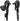 microSHIFT R9 Drop Bar Brake/Shift Lever Set - 2 x 9-Speed Shimano Compatible BLK