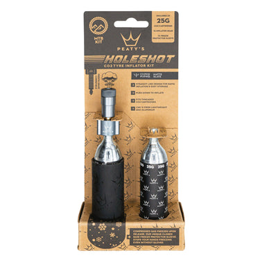 Peaty's Holeshot CO2 MTN Tire Inflator Kit w/2x25g Slate
