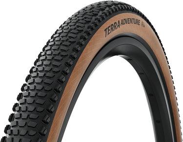 Continental Terra Adventure Tire - 700 x 50 / 29 x 2.00 Tubeless Folding BLK/Transparent Grip Trail Casing E25