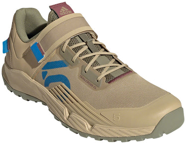 Five Ten Trailcross Mountain Clipless Shoes - Men's Beige Tone/Blue Rush/Orbit Green 6.5