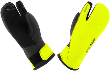 Gorewear Gore-Tex Insulated Trigger Gloves - Black/Neon Yellow Men's Medium