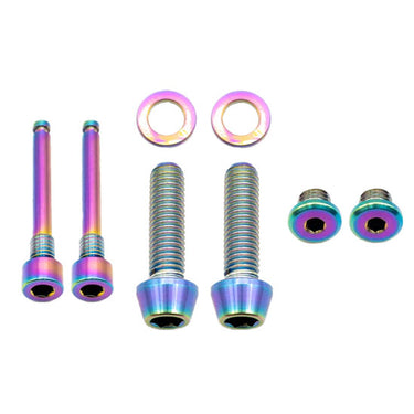 Better Bolts Shimano Brake Ti Bolt Kit XTR9120/9100/9200 Rainbow