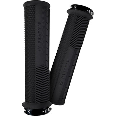 Peaty's Race Control Knurl Thin Lock-On Grips Pair Black