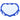 BOX Box Two Number Plate Blue Chrome - Small