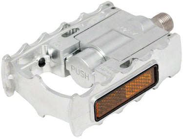 MKS FD-7 Pedals - Folding Aluminum 9/16" Silver