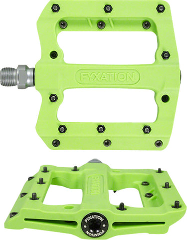Fyxation Mesa MP Pedals - Platform Composite/Plastic 9/16" Green