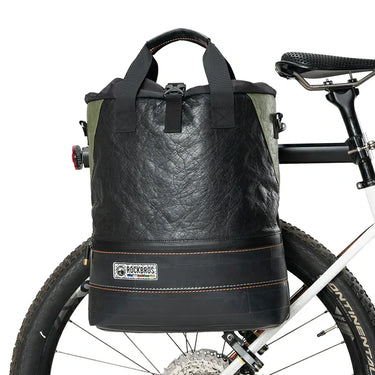 Sustainable Eco-Friendly Recycled Tire 12L Waterproof Bike Panniers ROAD TO SKY - Gio's Outdoors -ROCKBROSUSA