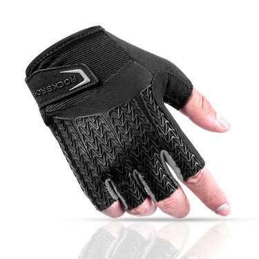 ROCKBROS half finger gloves with Gel Liquid Silicone & SBR palm pad - Gio's Outdoors -ROCKBROSUSA