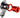 Wheels Manufacturing Universal Derailleur Hanger - 404-1 For Frames designed to accept SRAM UDH BLK/Red