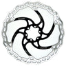 Galfer 203mm Rotor 6-Bolt  1.8mm Black/Silver