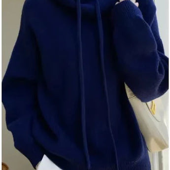 100% Australia Wool Women's Hooded Sweater Long Sleeve Pullovers New Arrivals Knitted Jumper Cashmere New In Sweatshirts Fashion