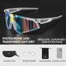 ROCKBROS Photochromic Goggle Cycling Sunglasses Sport Road Mountain Bike Glasses - Gio's Outdoors -ROCKBROSUSA