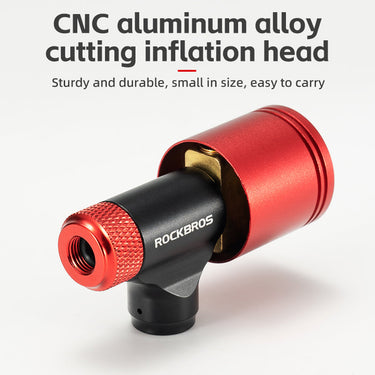 ROCKBROS CO2 Inflator for Bike Tires with 160 PSI Barometer - Gio's Outdoors -ROCKBROSUSA