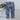 Women's Mid-waist Straight Ripped Printed Jeans Chiefs - Gio's Outdoors