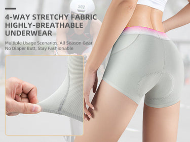 ROCKBROS Women¡¯s Cycling Underwear 4D Padded Bike Shorts - Gio's Outdoors -ROCKBROSUSA