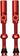 Muc-Off Big Bore Hyrid Tubeless Valve Stems - Large 45mm Red