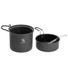 Qunature Ultra-Light Aluminum Camping Cookware Set with Nestable Design Handle - Gio's Outdoors -ROCKBROSUSA