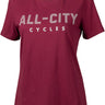 All-City Logowear Women's T-shirt - Maroon Gray X-Large