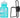 MSW Kids Water Bottle and Cage Kit - Clouds w/ Black Cage