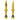Peaty's Holeshot Fast Flow Tubeless Valves 42mm Gold Pair