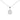 14k White 1.00 Cttw Lab Grown Diamond Cluster Pendant 18" Necklace (G-H Color, VS1-VS2 Clarity)