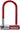 Kryptonite Krypto Series 2 Mini-7 U-Lock - 3.25 x 7" Keyed Maroon Includes bracket