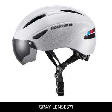 ROCKBROS Ultralight Magnetic Goggles Rear Light Cycling Helmet - Gio's Outdoors -ROCKBROSUSA