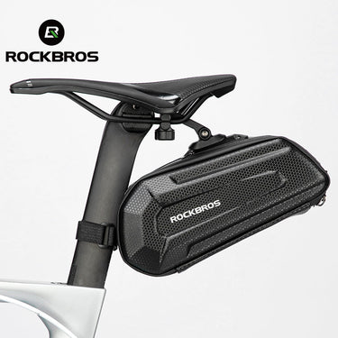 ROCKBROS Bike Saddle Bag Under Seat 3D Hard Shell Quick Release 1.7L - Gio's Outdoors -ROCKBROSUSA