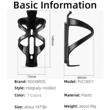 ROCKBROS Lightweight Dustproof Cycling Bottle Cage for MTB & Road Bike - Gio's Outdoors -ROCKBROSUSA