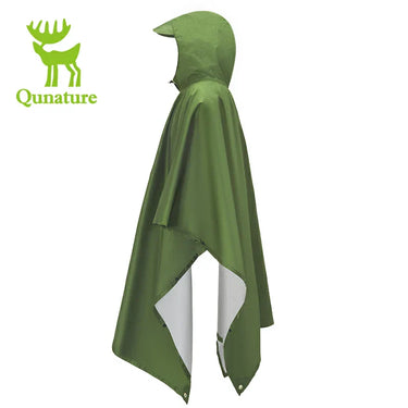 Qunature 3-in-1 Waterproof Raincoat Canopy Floor Mat Lightweight Portable - Gio's Outdoors -ROCKBROSUSA