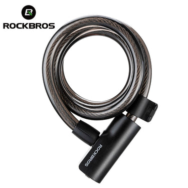 ROCKBROS Steel Cable Bike Lock - Anti-theft, Portable, Waterproof - Gio's Outdoors -ROCKBROSUSA
