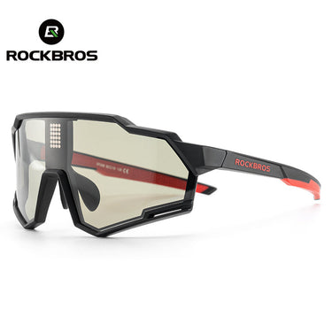 ROCKBROS Cycling Photochromic Glasses Electronic Color Changing SunGlasses Clear - Gio's Outdoors -ROCKBROSUSA