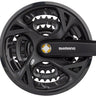 Shimano Acera FC-M371-L Crankset - 175mm 9-Speed 48/36/26t Riveted Square Taper JIS Spindle Interface BLK