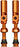 Muc-Off Big Bore Hyrid Tubeless Valve Stems - Medium 35mm Orange