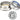 Enduro HDK-0010-S Maxhit Zero-Stack/External Cup Headset Kit - ZS44/28.6 Upper | EC44/40 Angular Contact Bearings Tapered Silver