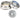 Enduro HDK-0010-S Maxhit Zero-Stack/External Cup Headset Kit - ZS44/28.6 Upper | EC44/40 Angular Contact Bearings Tapered Silver