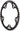 Sugino 48t x 130mm 1/2"x 1/8" 5-Bolt Chainring Black
